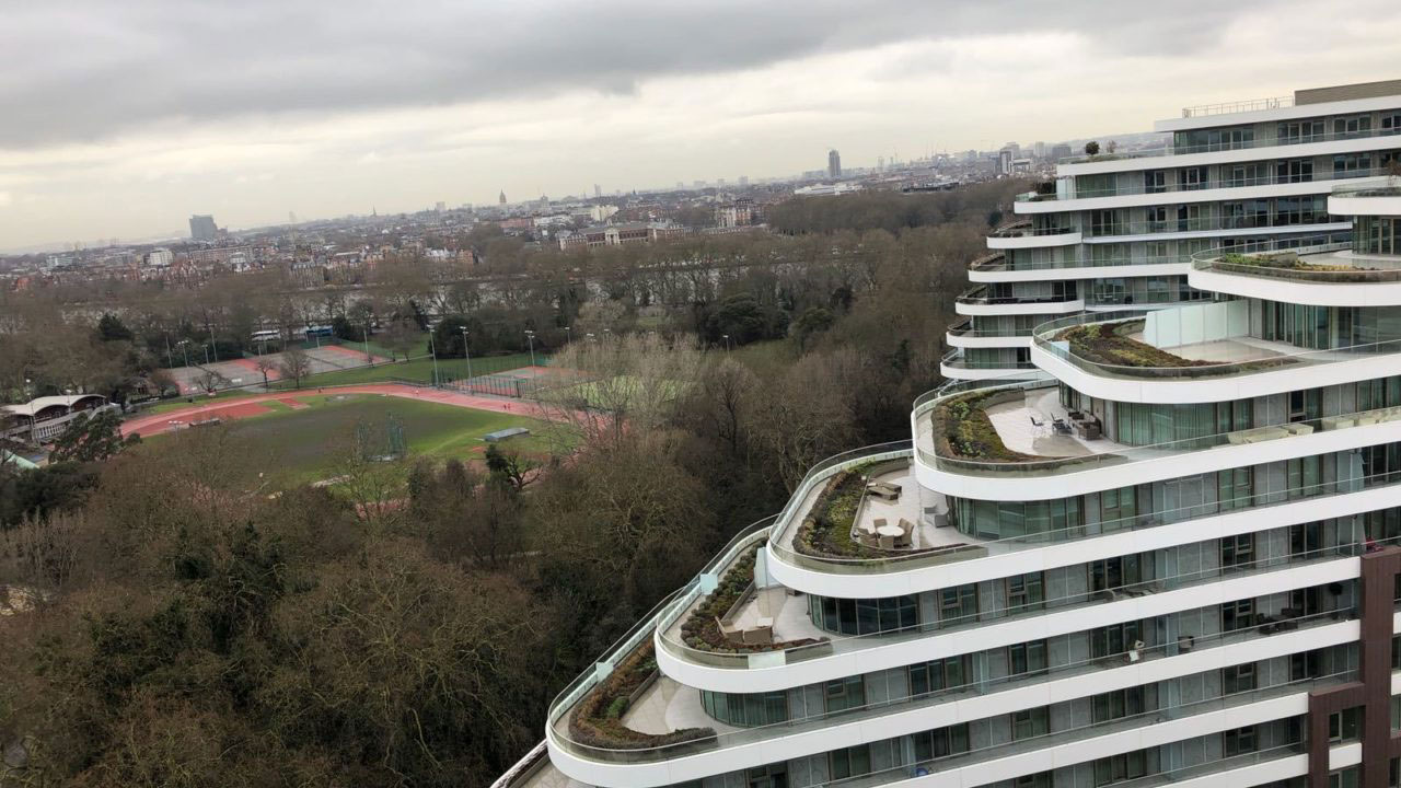 Landscaping vista outside building