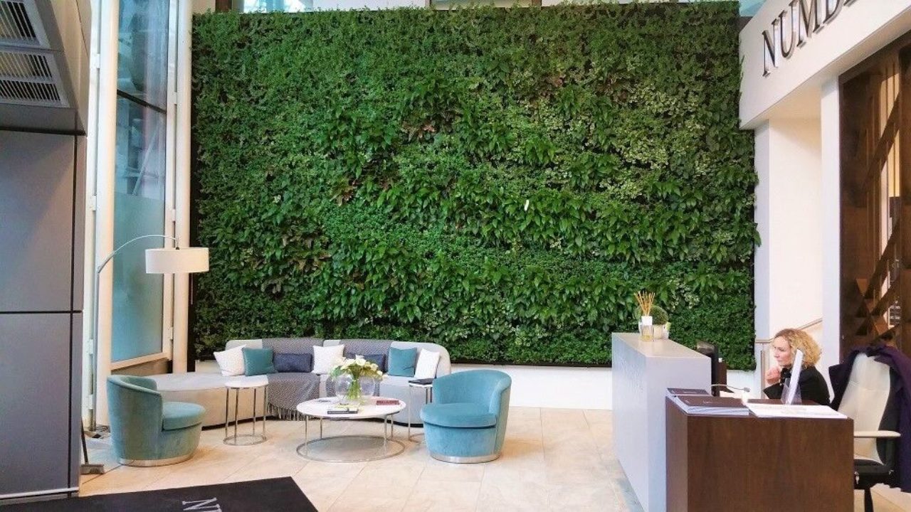 Living Wall Interior Lewins Place Reception