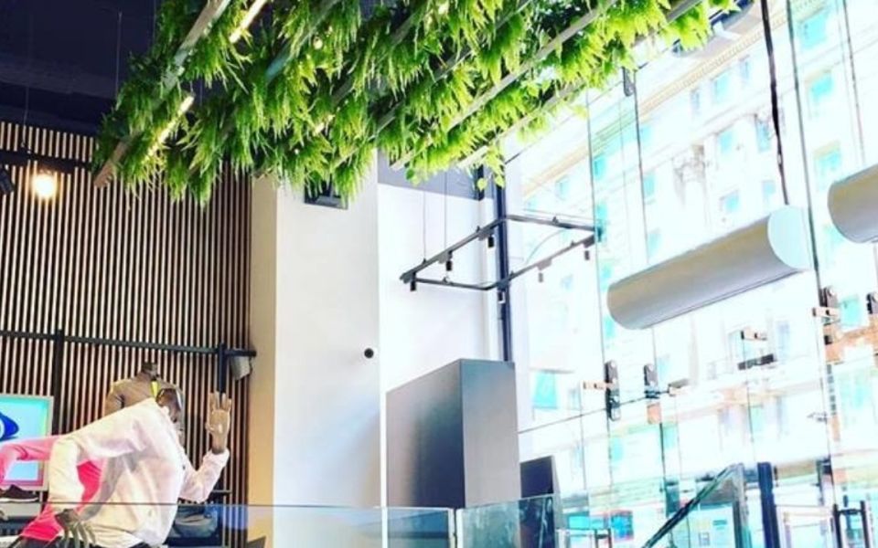 living ceiling asics oxford street mannequins