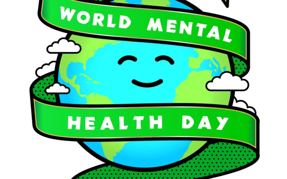 cartoon world mental health day smiling