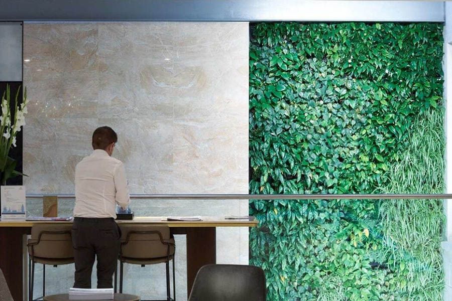 living wall at landrover munich