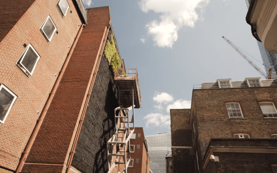 Living Walls London Bridge installation Team